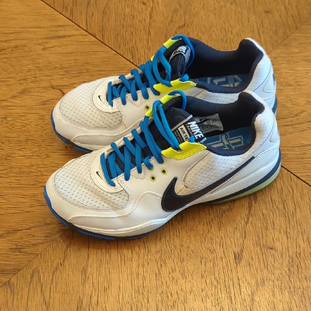 Nike Max Air White and Blue Sneakers Women's 8.5